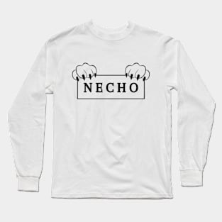 Black Necho Art Long Sleeve T-Shirt